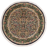 handmade Traditional Imran Black Green Hand Knotted ROUND 100% WOOL area rug 8x8