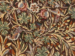 handmade Traditional Imran Brown Gray Hand Knotted ROUND 100% WOOL area rug 8x8