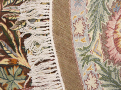 handmade Traditional Imran Brown Gray Hand Knotted ROUND 100% WOOL area rug 8x8