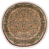 handmade Traditional Imran Brown Gray Hand Knotted ROUND 100% WOOL area rug 8x8