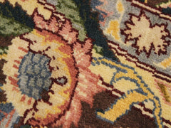 handmade Traditional Imran Brown Gray Hand Knotted ROUND 100% WOOL area rug 8x8