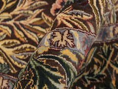 handmade Traditional Imran Brown Gray Hand Knotted ROUND 100% WOOL area rug 6x6