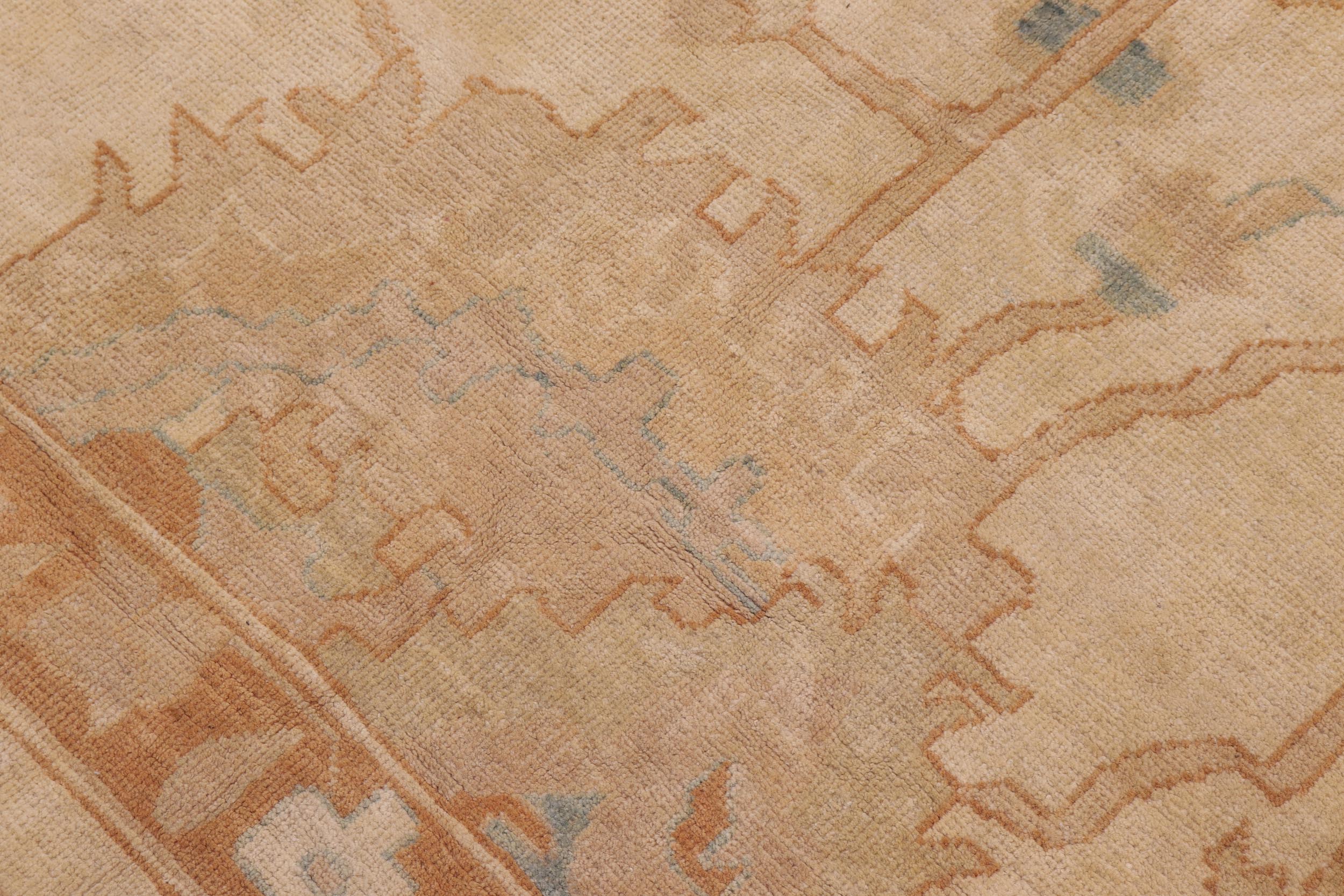 handmade Traditional Kafkaz Tan Rust Hand Knotted RECTANGLE 100% WOOL area rug 13x18