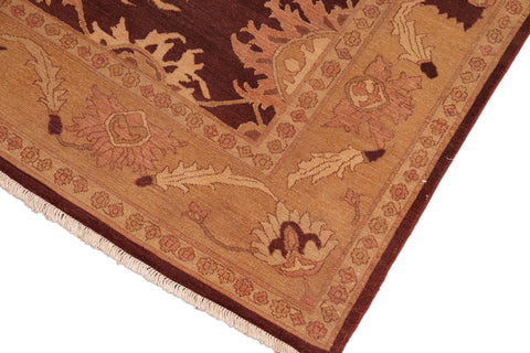 handmade Traditional Antique Maroon Lt. Gold Hand Knotted RECTANGLE 100% WOOL area rug 8x10