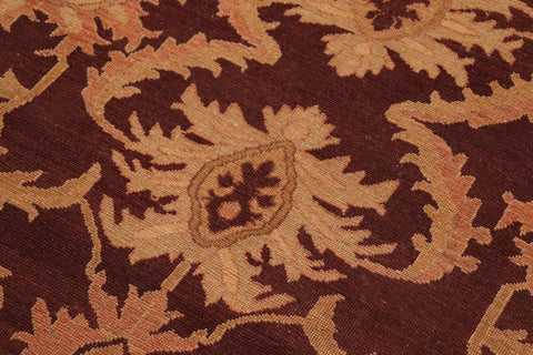 handmade Traditional Antique Maroon Lt. Gold Hand Knotted RECTANGLE 100% WOOL area rug 8x10