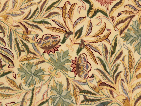 handmade Traditional Imran Beige Green Hand Knotted ROUND 100% WOOL area rug 8x8