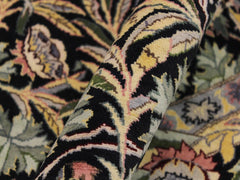 handmade Traditional Imran Black Gray Hand Knotted ROUND 100% WOOL area rug 8x8