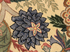 handmade Traditional Nagi Beige Pink Hand Knotted ROUND 100% WOOL area rug 9x9