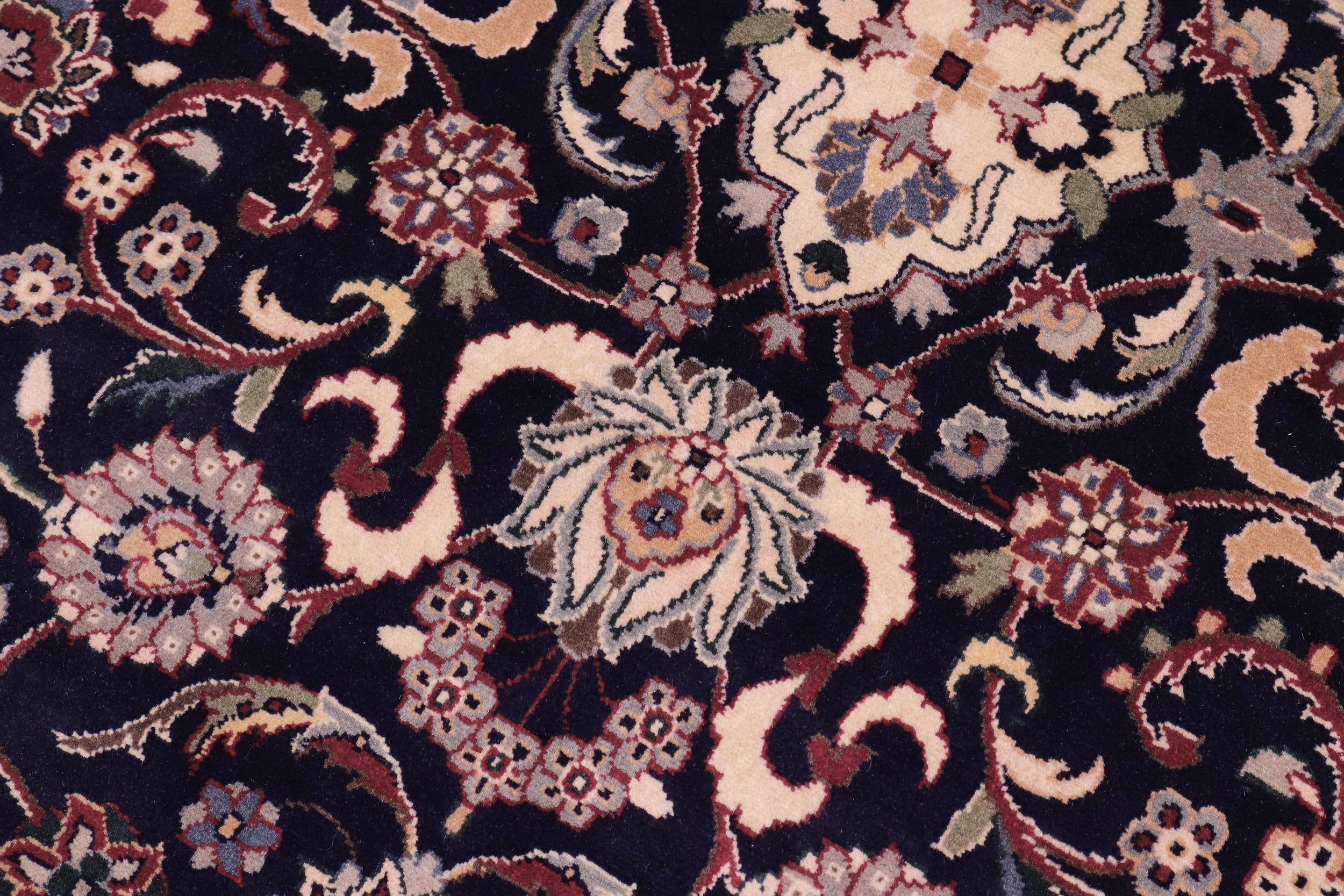 handmade Traditional Abasi Afsha Blue Red Hand Knotted ROUND 100% WOOL area rug 8'x8'