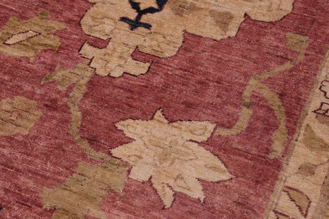 handmade Traditional Kafkaz Rust Olive Green Hand Knotted RECTANGLE 100% WOOL area rug 12x18