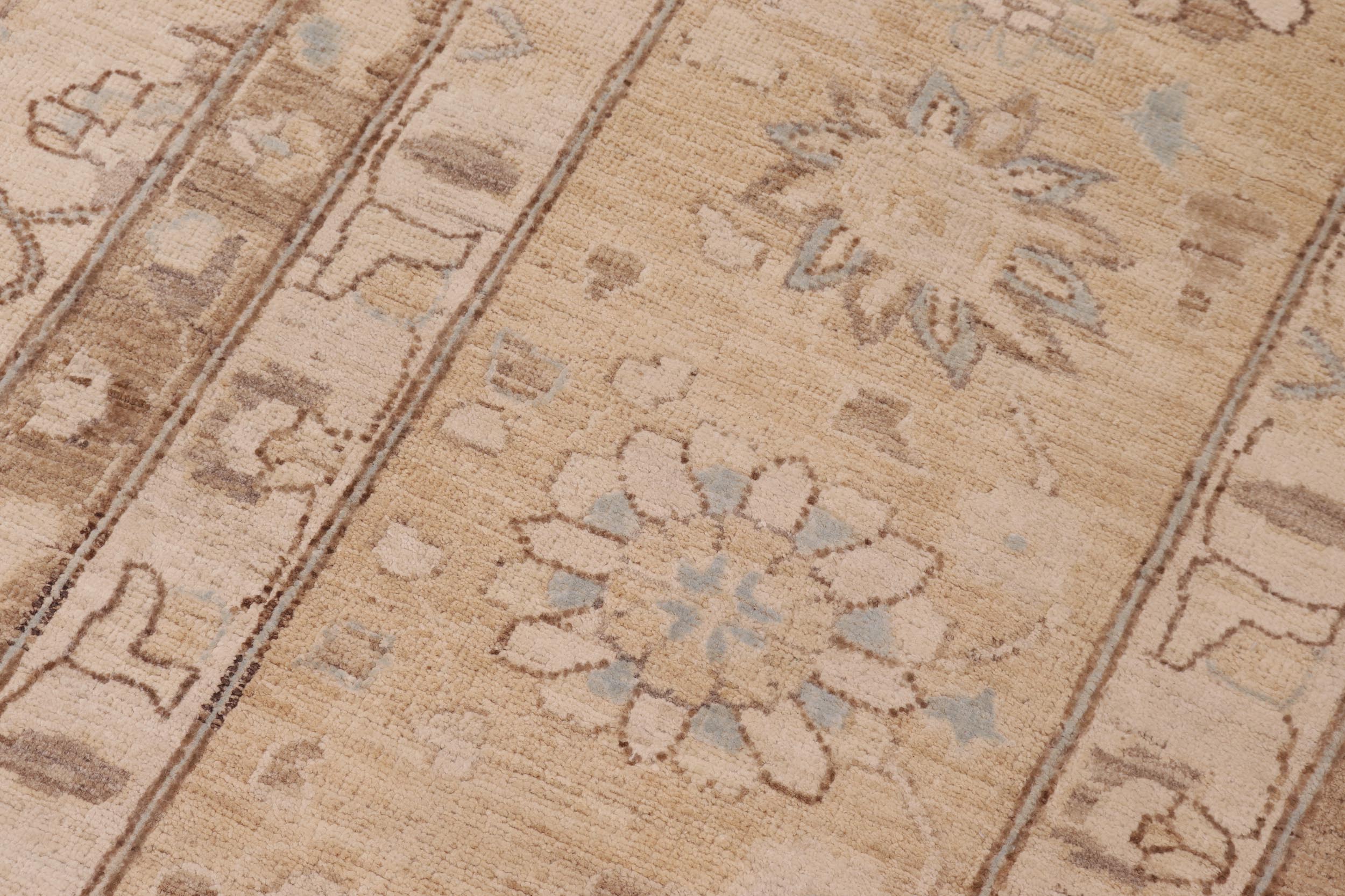 handmade Transitional Kafkaz Ivory Rust Hand Knotted RECTANGLE 100% WOOL area rug 14' x 20'