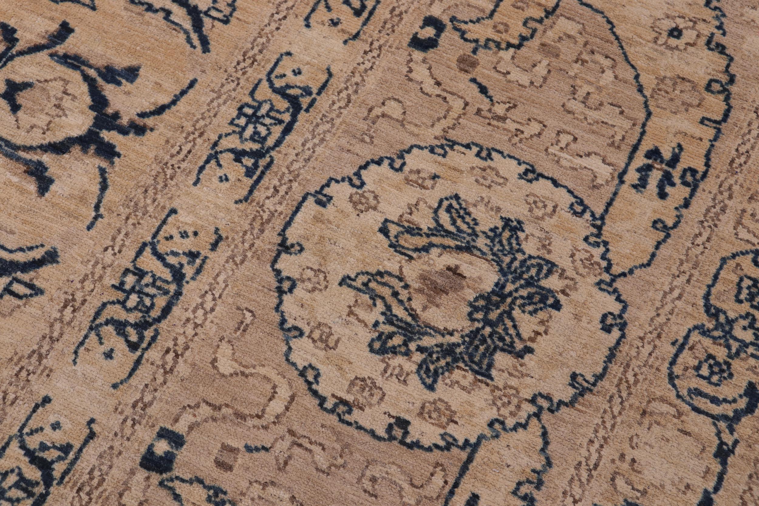 handmade Traditional Kafkaz Lt. Brown Tan Hand Knotted RECTANGLE 100% WOOL area rug 12x18