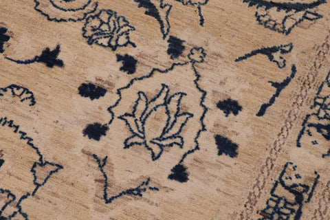 handmade Traditional Kafkaz Lt. Brown Tan Hand Knotted RECTANGLE 100% WOOL area rug 12x18