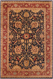Traditional Sultanabad Carolee Blue Red Hand Knotted Area rugs 10 x 14