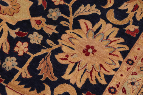 handmade Traditional Sultanabad Blue Red Hand Knotted RECTANGLE 100% WOOL area rug 10 x 14