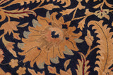 Vintage Sultanabad Carolee Blue/Red Wool Rug - 9'11'' x 13'10''