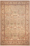 Traditional  Bebe Ivory Green Hand Knotted Area rugs 9 x 14