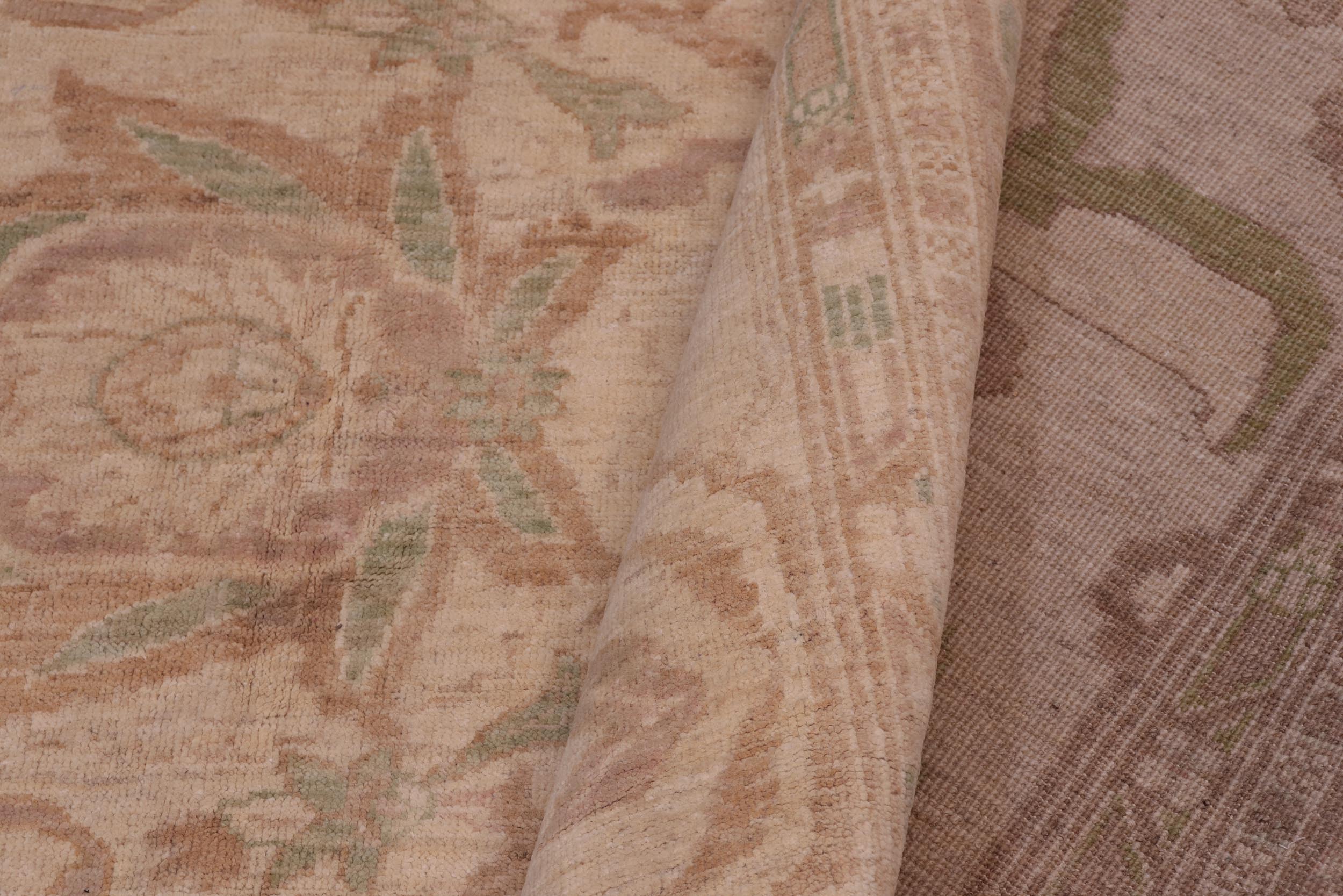 handmade Traditional Kafkaz Lt. Tan Tan Hand Knotted RECTANGLE 100% WOOL area rug 12x15