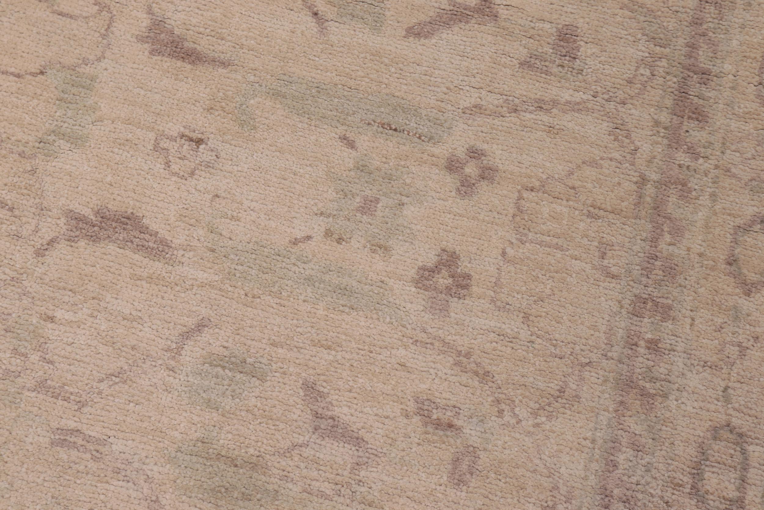 handmade Transitional Kafkaz Ivory Lt. Brown Hand Knotted RECTANGLE 100% WOOL area rug 12' x 15'