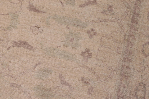 handmade Transitional Kafkaz Ivory Lt. Brown Hand Knotted RECTANGLE 100% WOOL area rug 12' x 15'