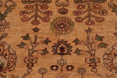 handmade Transitional Kafkaz Lt. Gold Brown Hand Knotted RECTANGLE 100% WOOL area rug 10X16