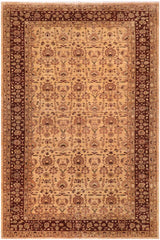 handmade Transitional Kafkaz Lt. Gold Brown Hand Knotted RECTANGLE 100% WOOL area rug 10X16