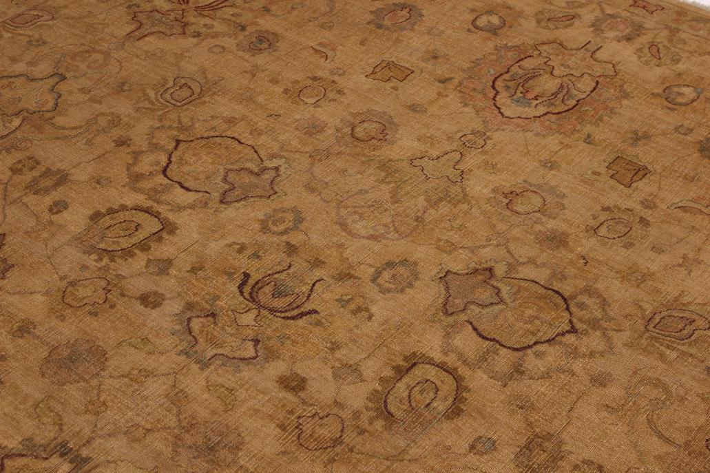 handmade Traditional  Gold Gold Hand Knotted RECTANGLE 100% WOOL area rug 9'X12'