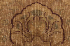 handmade Traditional  Gold Gold Hand Knotted RECTANGLE 100% WOOL area rug 9'X12'