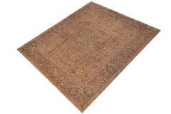 handmade Traditional Design Gold Green Hand Knotted RECTANGLE 100% WOOL area rug 12'X17'