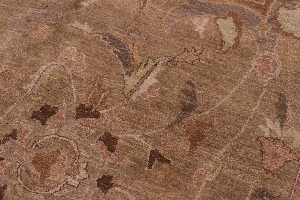 handmade Traditional Design Gold Green Hand Knotted RECTANGLE 100% WOOL area rug 12'X17'