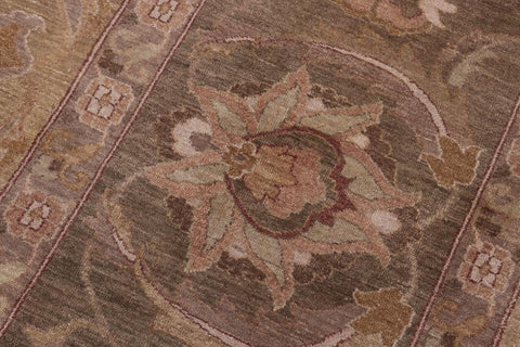 handmade Traditional Design Gold Green Hand Knotted RECTANGLE 100% WOOL area rug 12'X17'