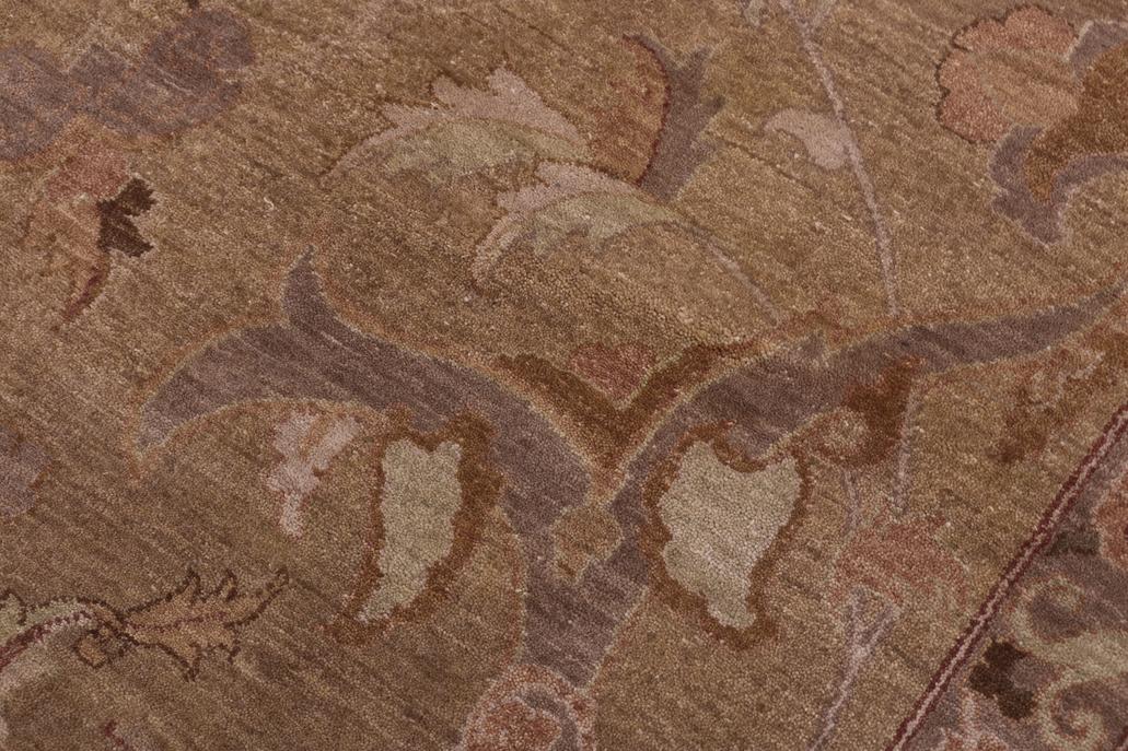 handmade Traditional Design Gold Green Hand Knotted RECTANGLE 100% WOOL area rug 12'X17'