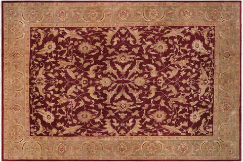 handmade Traditional Kafkaz Red Lt. Green Hand Knotted RECTANGLE 100% WOOL area rug 12x17