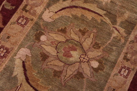 handmade Traditional Kafkaz Red Lt. Green Hand Knotted RECTANGLE 100% WOOL area rug 12x17