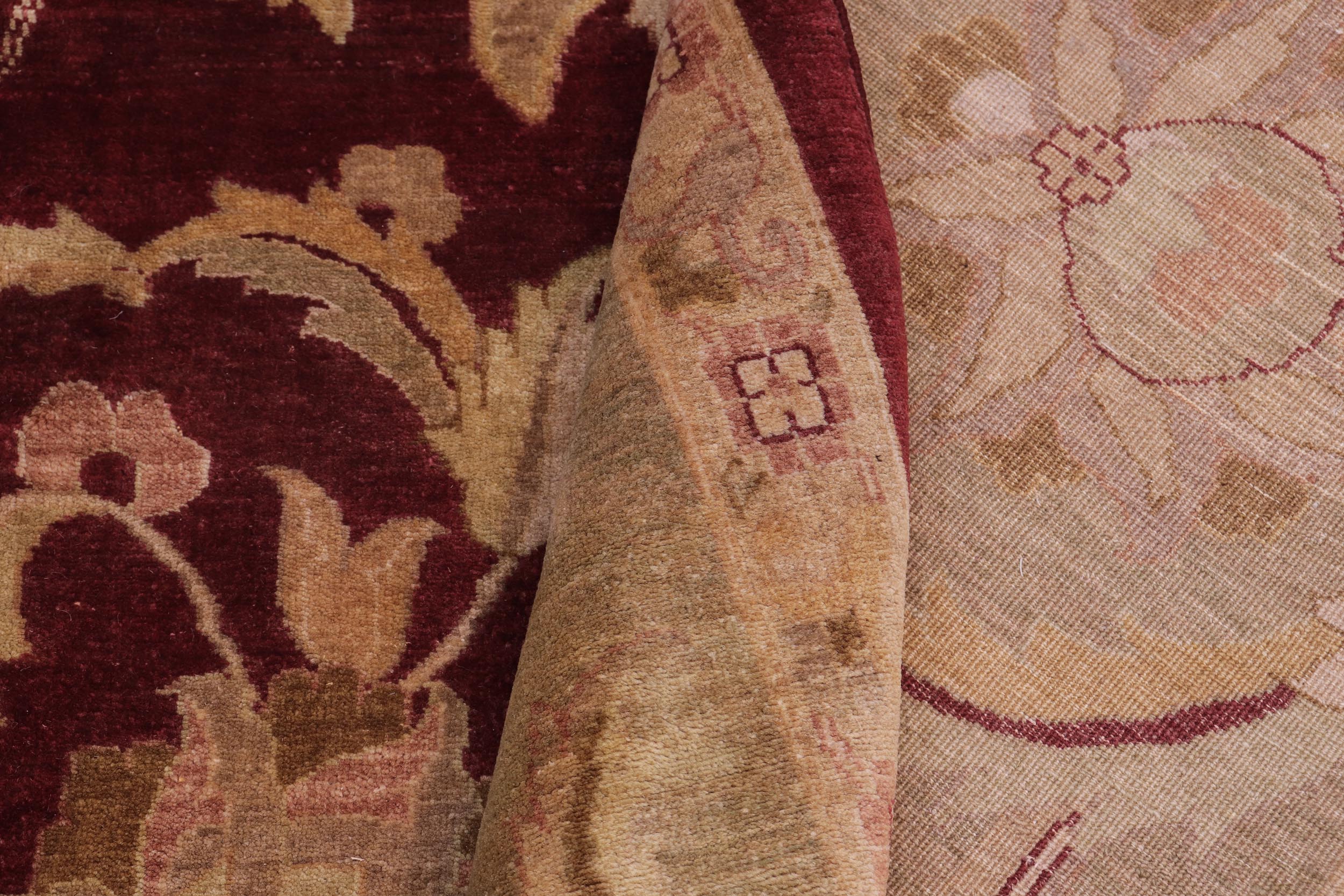 handmade Traditional Kafkaz Red Lt. Green Hand Knotted RECTANGLE 100% WOOL area rug 12x17