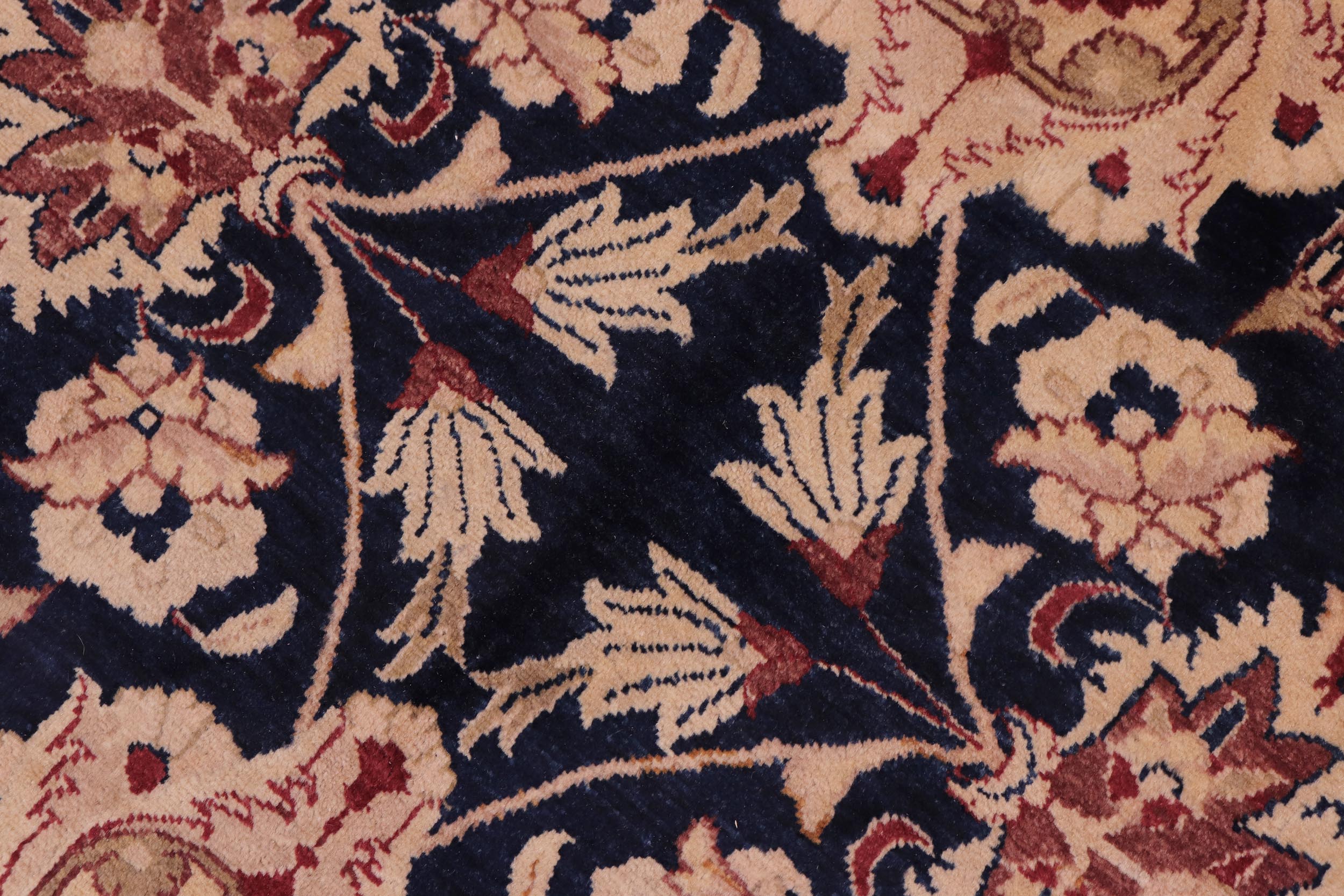 handmade Transitional Agra Blue Red Hand Knotted RECTANGLE 100% WOOL area rug 10 x 14