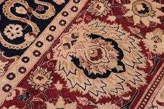 Vintage Agra Tommy Blue/Red Wool Rug - 10'1''X13'10''