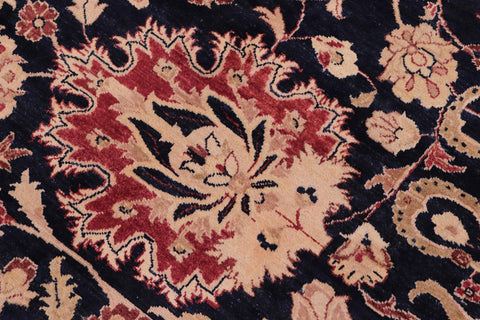 handmade Transitional Agra Blue Red Hand Knotted RECTANGLE 100% WOOL area rug 10 x 14