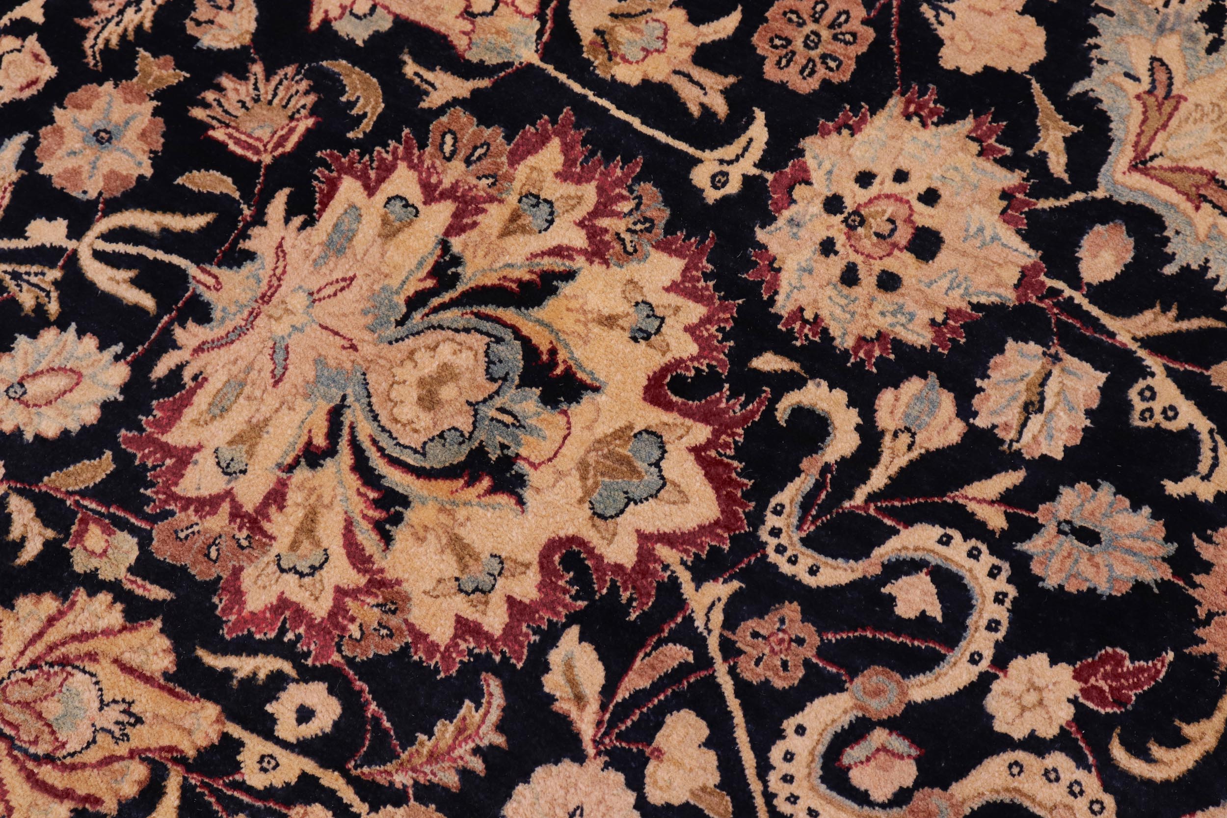 handmade Transitional Anmol Agra Blue Red Hand Knotted RECTANGLE 100% WOOL area rug 10 x 14