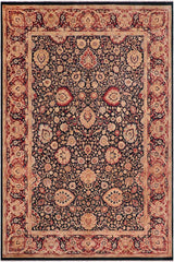 Traditional Anmol Agra Amal Blue Red Hand Knotted Area rugs 10X14