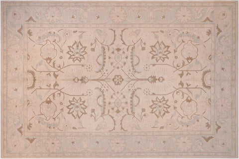 handmade Traditional Kafkaz Lt. Tan Lt. Green Hand Knotted RECTANGLE 100% WOOL area rug ODD