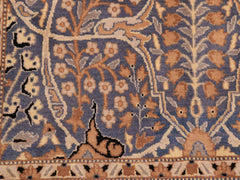 handmade Traditional Tabriz Blue Gold Hand Knotted RECTANGLE 100% WOOL area rug 10x14