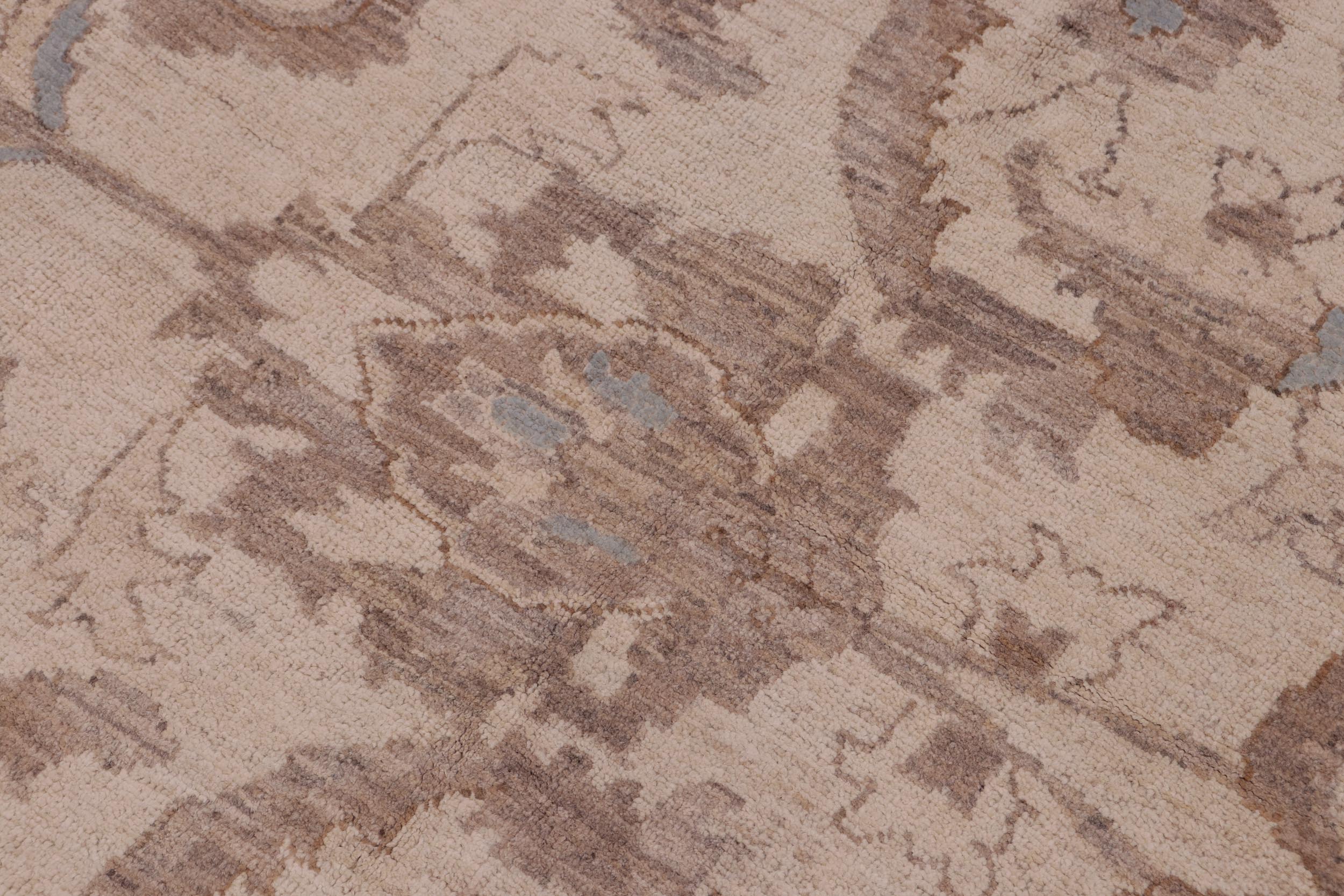 handmade Transitional Kafkaz Ivory Ivory Hand Knotted RECTANGLE 100% WOOL area rug 12' x 18'