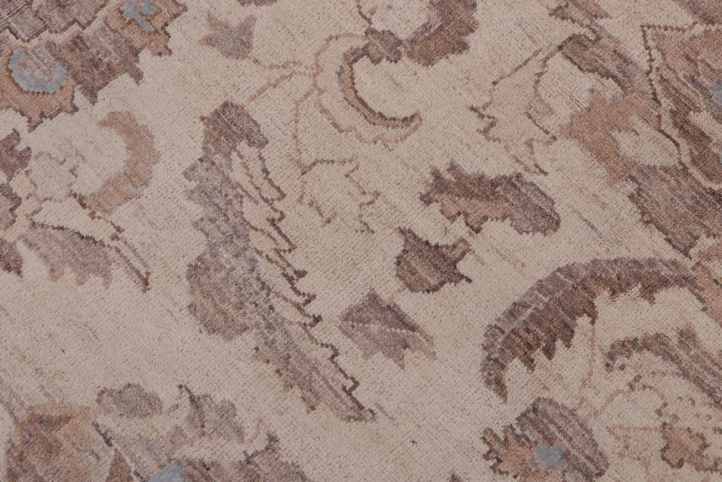 handmade Transitional Kafkaz Ivory Ivory Hand Knotted RECTANGLE 100% WOOL area rug 12' x 18'