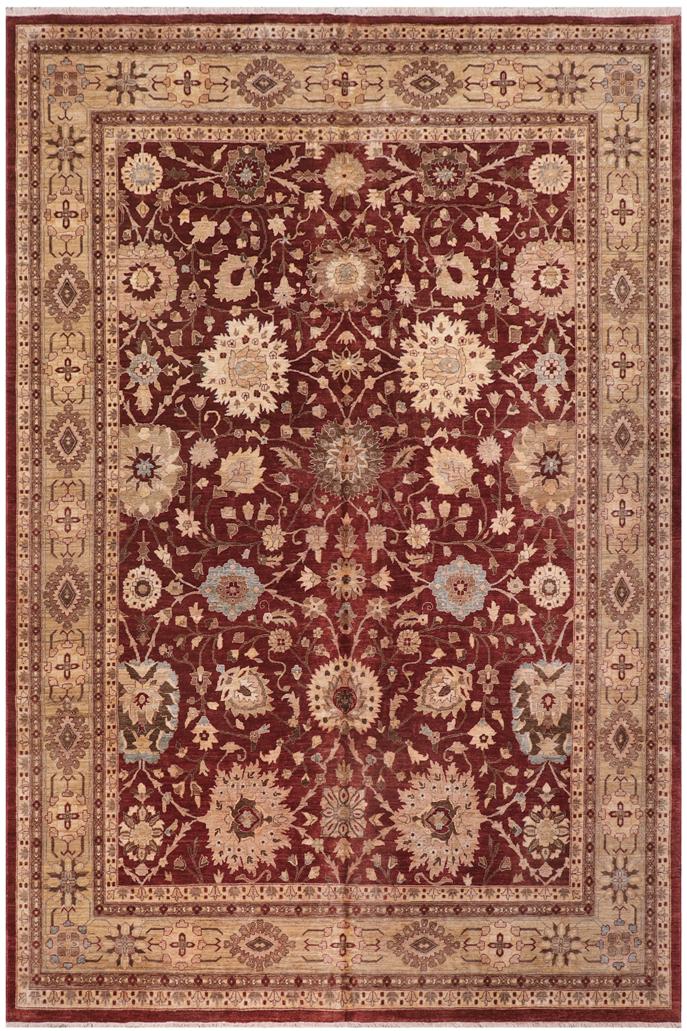 handmade Traditional Kafkaz Red Lt. Green Hand Knotted RECTANGLE 100% WOOL area rug 12X15