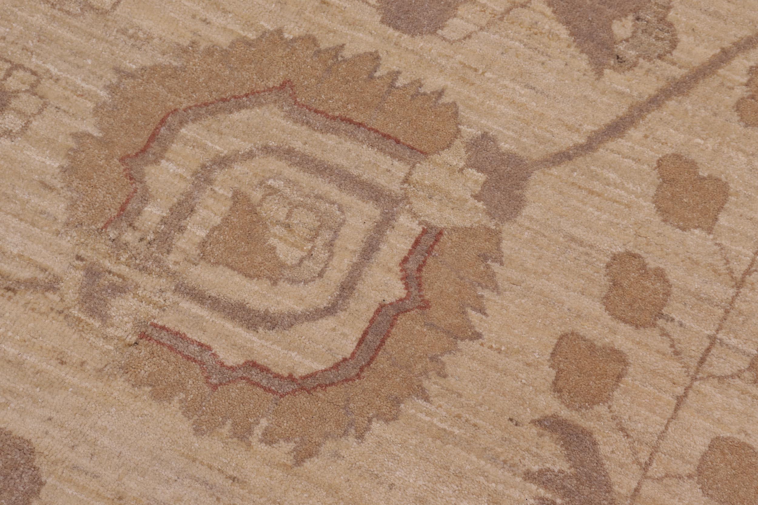 handmade Traditional Kafkaz Tan Tan Hand Knotted RECTANGLE 100% WOOL area rug 12x18