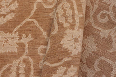 handmade Transitional Kafkaz Brown Brown Hand Knotted RECTANGLE 100% WOOL area rug 12X18