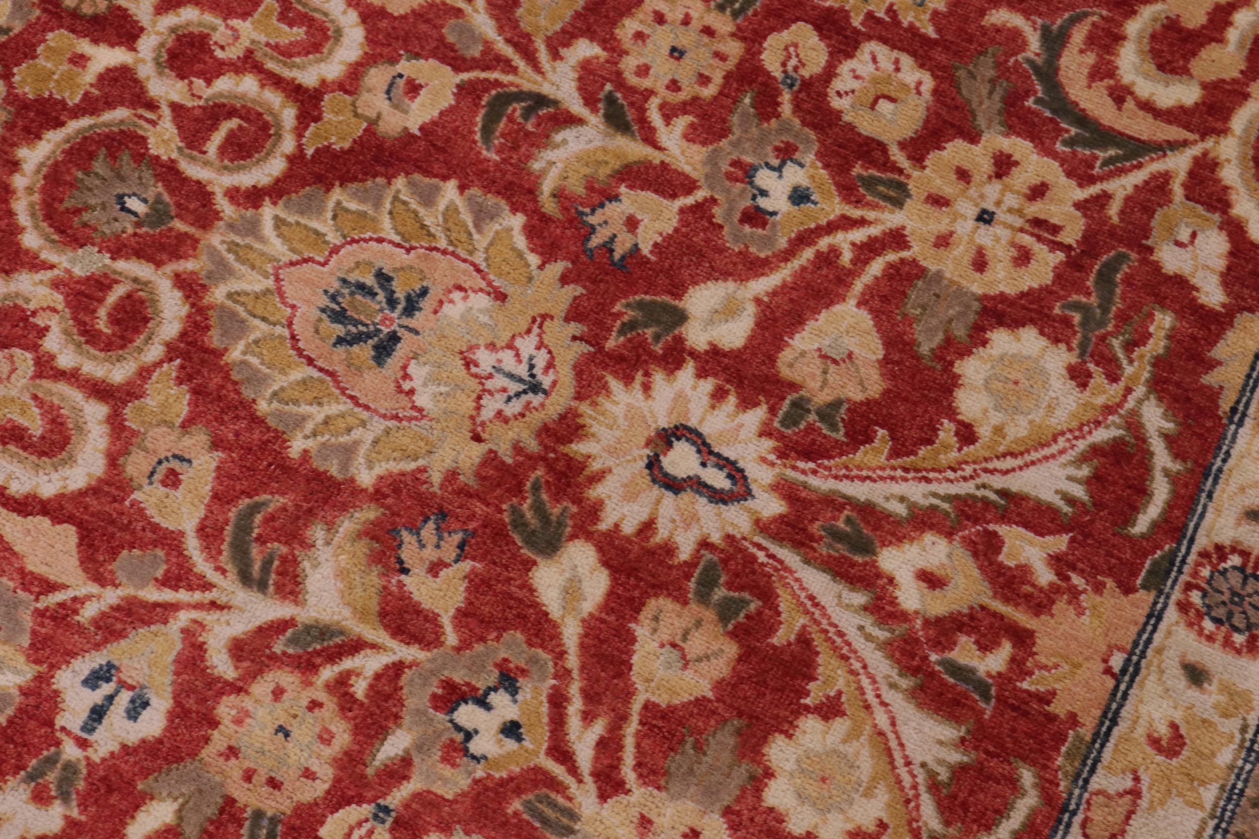 handmade Transitional Design Rust Rust Hand Knotted RECTANGLE 100% WOOL area rug 12 x 16