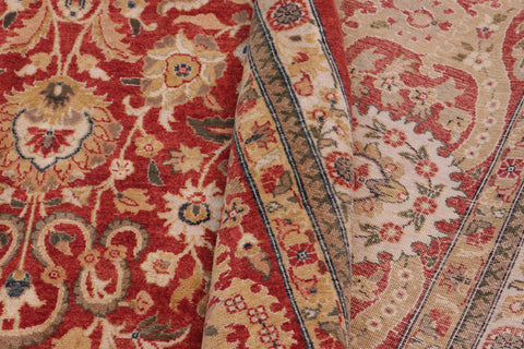 handmade Transitional Design Rust Rust Hand Knotted RECTANGLE 100% WOOL area rug 12 x 16