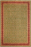handmade Transitional Kafkaz Green Red Hand Knotted RECTANGLE 100% WOOL area rug 12 x 18